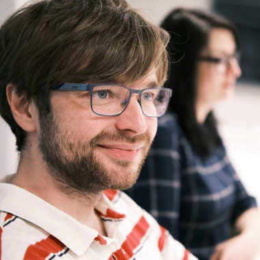 smiling man